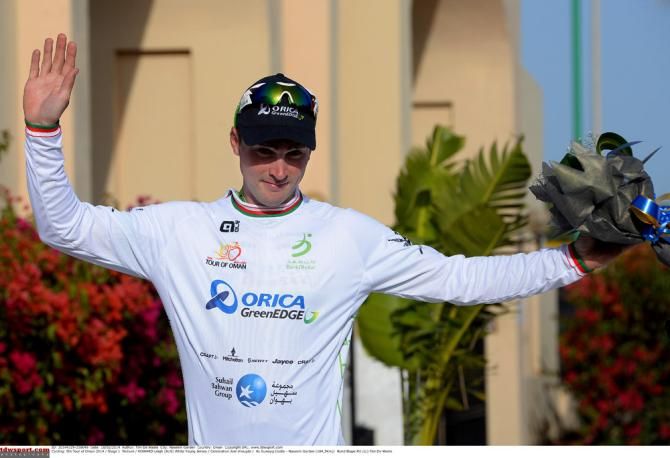 Leigh Howard (Orica GreenEdge) leads the young rider classification after stage 1 in Oman