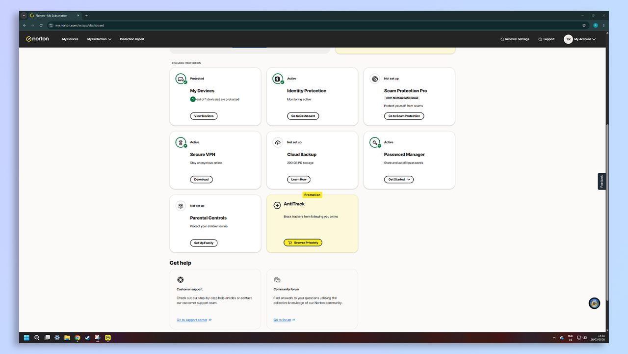 Norton 360 Advanced antivirus software