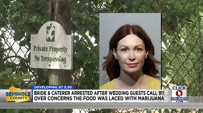 Bride arrested for food tampering