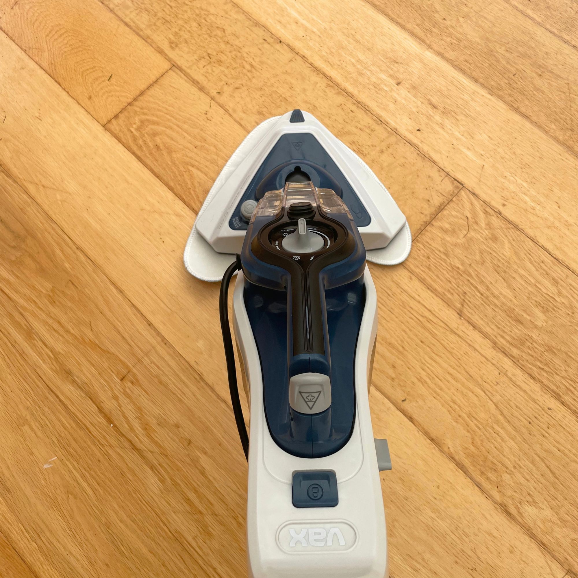 VAX Total Home Steam Cleaner cleaning wood-effect flooring