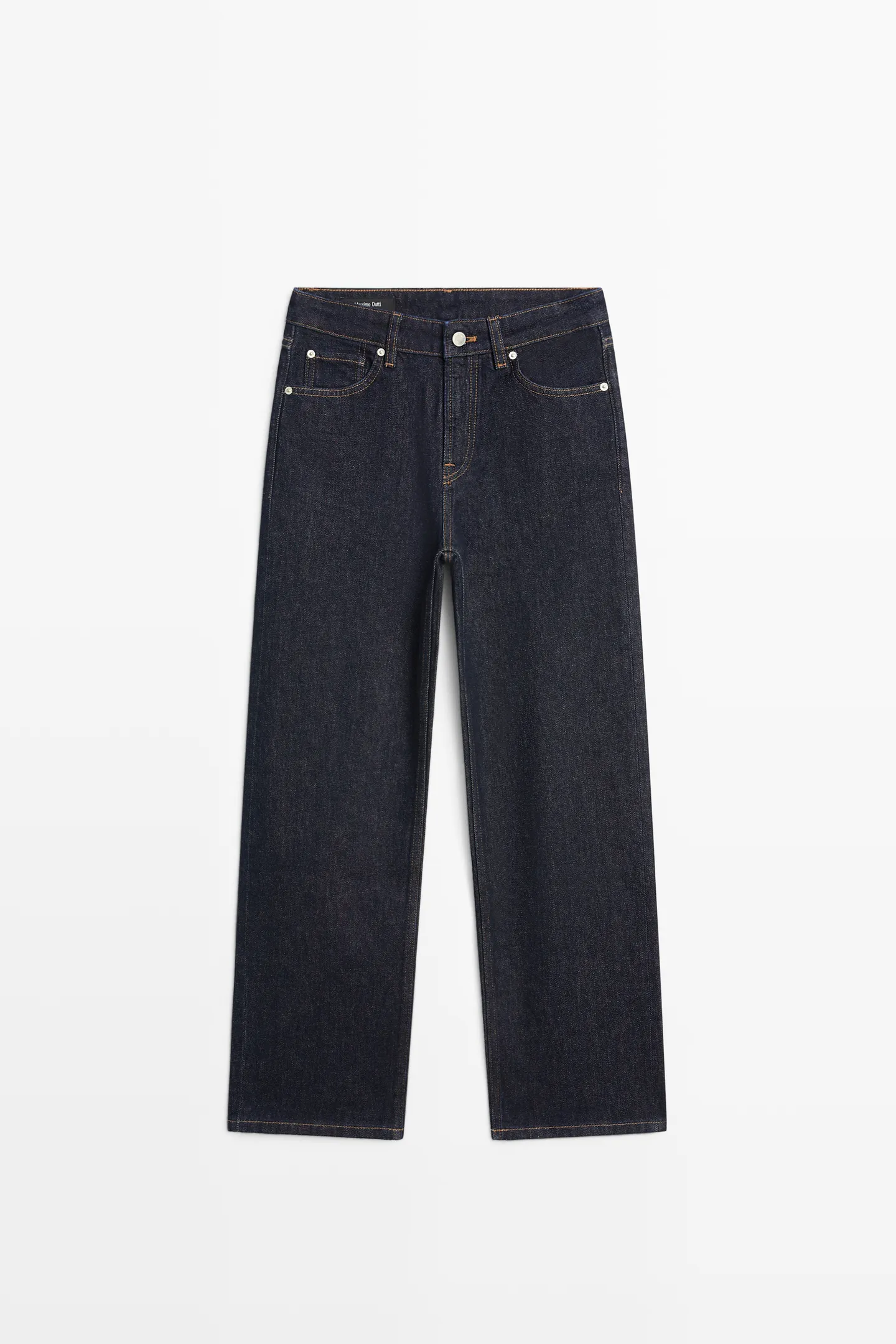 Massimo Dutti, High-Waist Cropped Straight-Leg Jeans