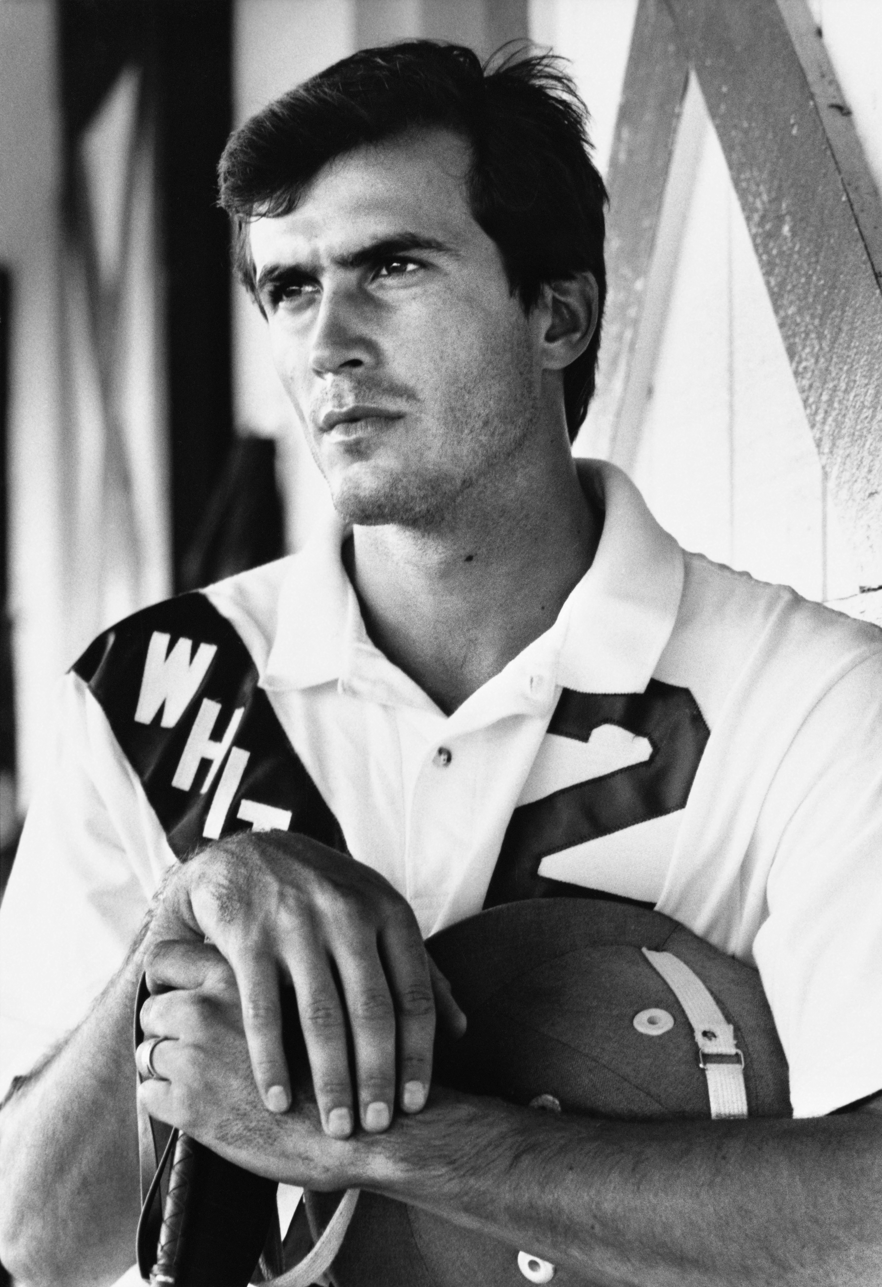 Portrait of Argentine polo player Adolfo Cambiaso.