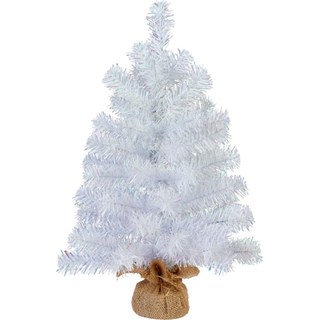 Wilko White Tree Burlap Base 55cm