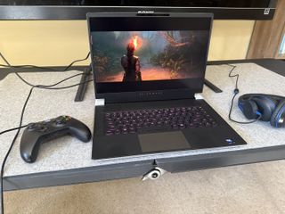 Play the game Senua's Saga: Hellblade II on an Alienware X16 all day long, unplugged.