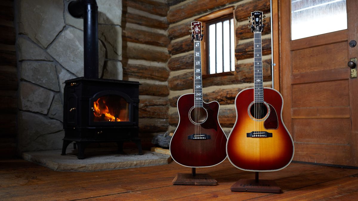 Songwriter Chroma Black Cherry and J-45 Deluxe Rosewood Burst