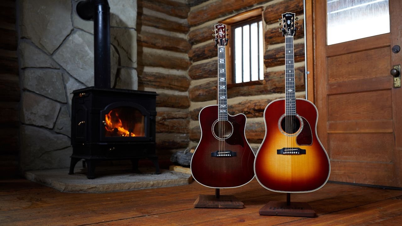 Songwriter Chroma Black Cherry and J-45 Deluxe Rosewood Burst