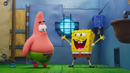 Patrick and SpongeBob are shown in The SpongeBob Movie: Search for SquarePants.