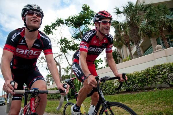 Alder Martz and George Hincapie