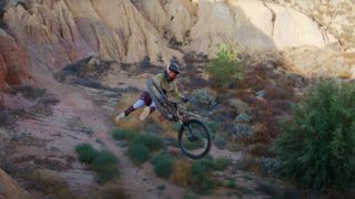 Dylan Stark riding in the desert