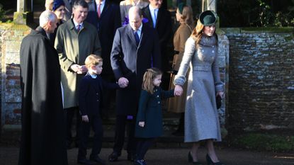 The Royal Family Attend Church On Christmas Day