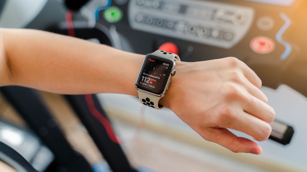 Apple watch on discount treadmill