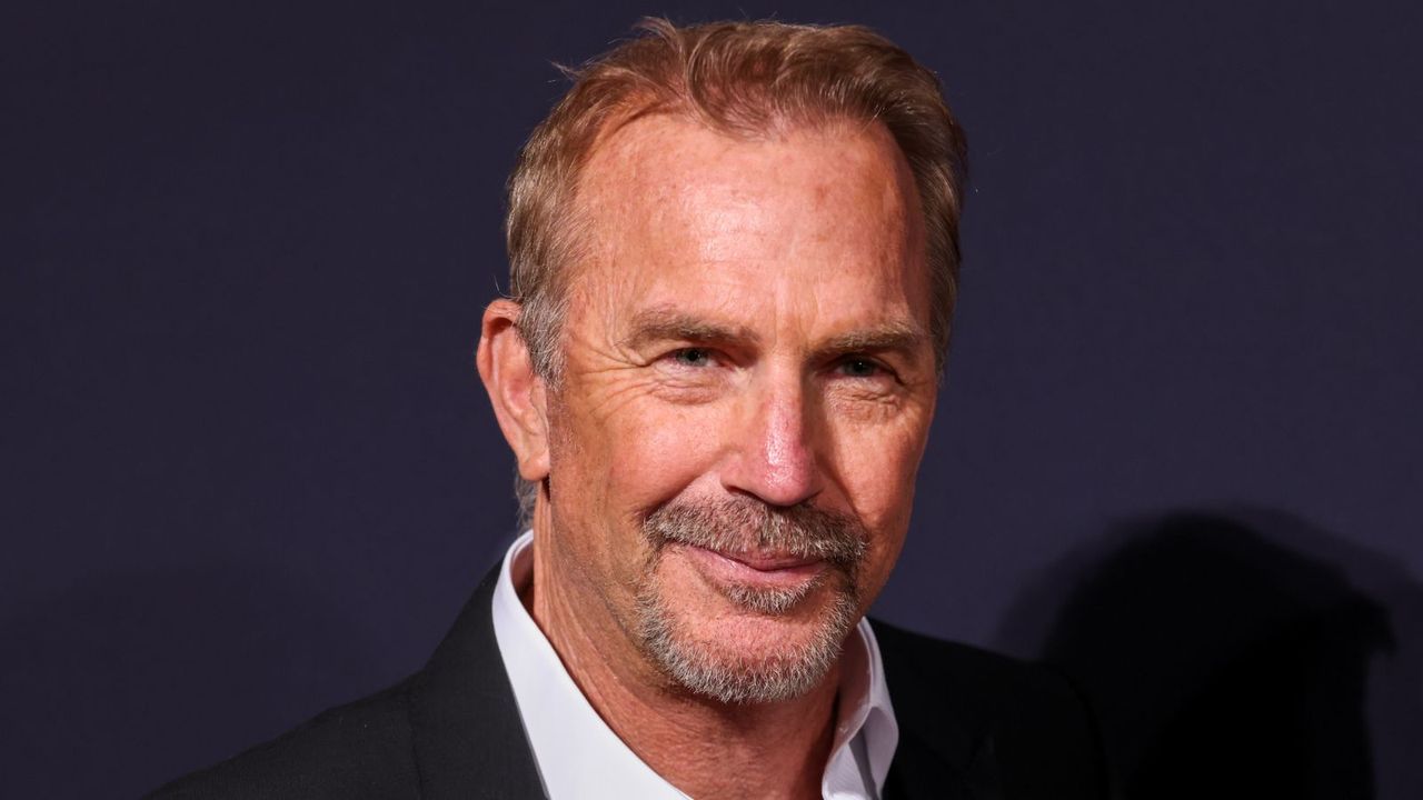 kevin costner blue background