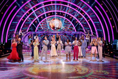 A shot of the Strictly cast 2021 at the Elstree Studios
