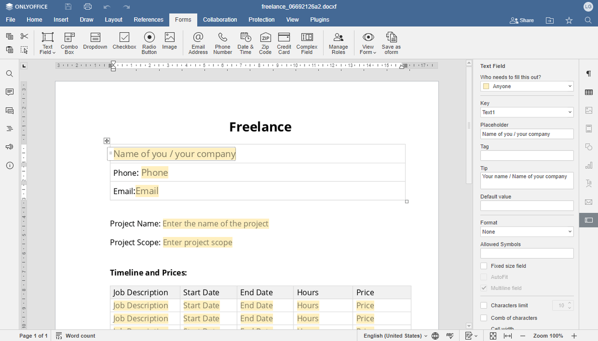 ONLYOFFICE 7.4