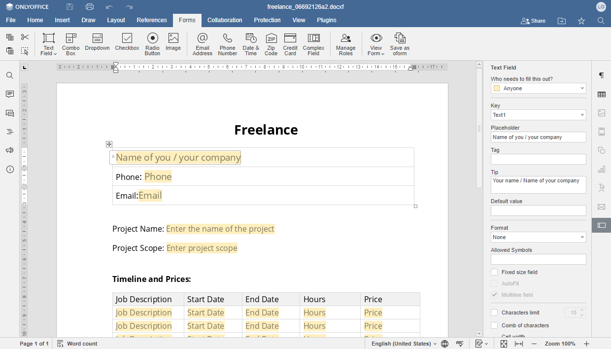 ONLYOFFICE 7.4