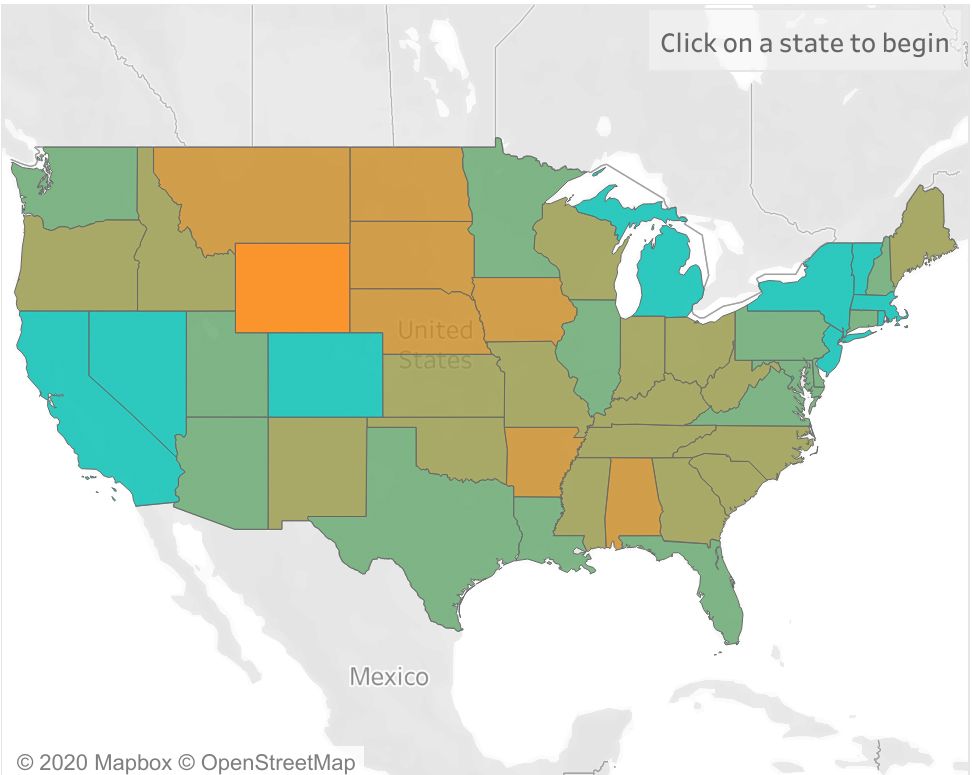 Not all states are practicing social-distancing so well.