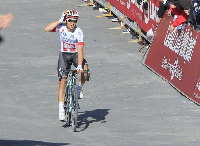 Michal Kwiatkowski (Omega Pharma-QuickStep) takes the win