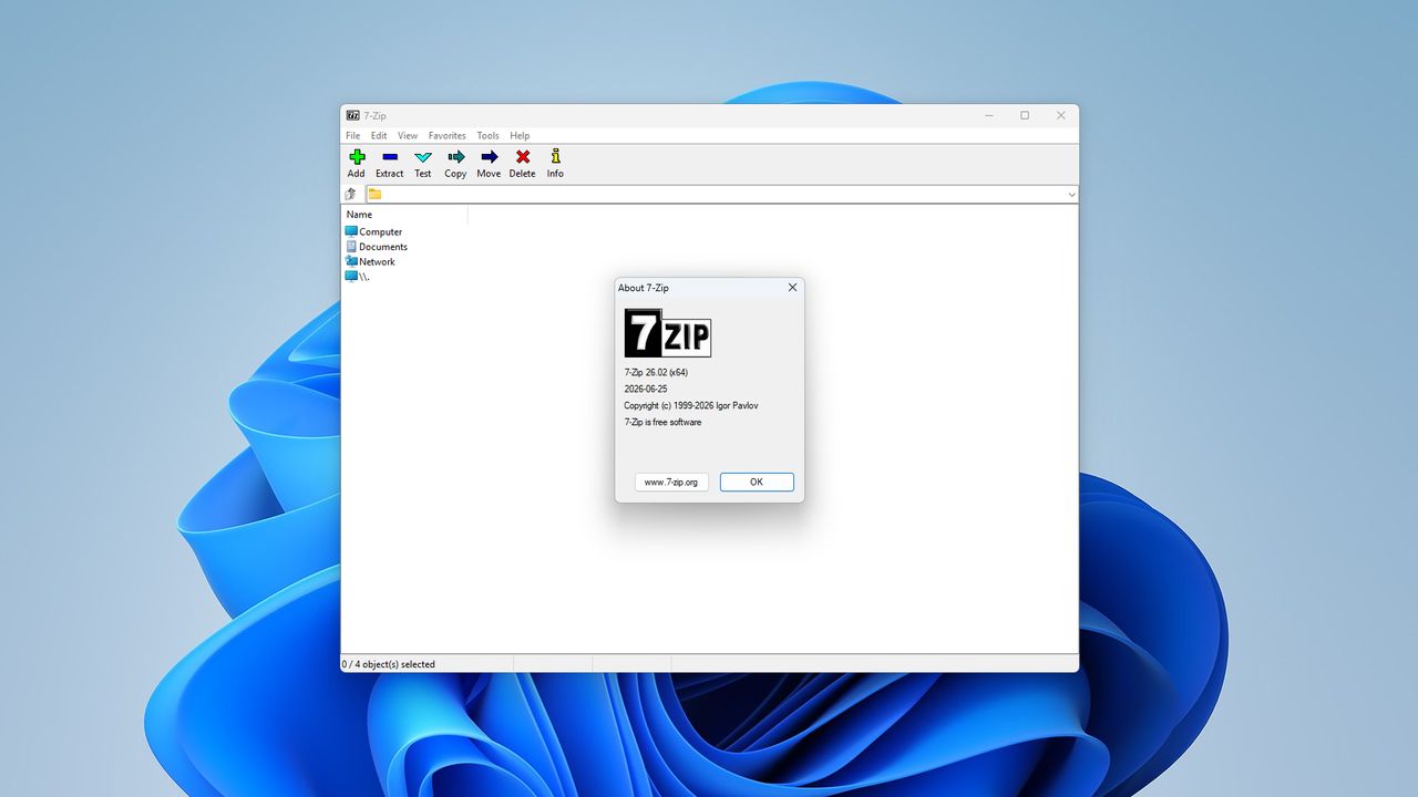 Mungkin sudah waktunya untuk memperbarui 7-Zip karena aplikasi baru saja ditambal untuk memperbaiki kerentanan yang cukup besar