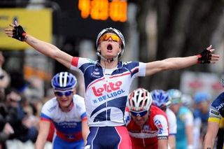 Gianni Meersman (Lotto-Belisol) wins in Rodez in Paris-Nice