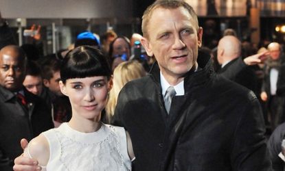 Daniel Craig and Rooney Mara attend the world premiere of The Girl With The Dragon Tattoo, in London.