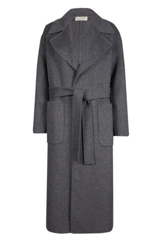 Michael Kors Double face wool blend robe coat