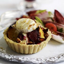 Beetroot butternut and goats cheese tartlets-vegetarian recipes-christmas recipes-woman and home