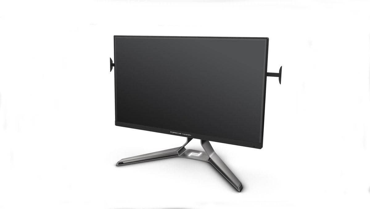 Shots of Porsche Monitor in various positions.