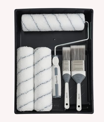Harris Seriously Good Walls & Ceiling Decorating Kit, 7 Pieces, Roller, Brush, Tray