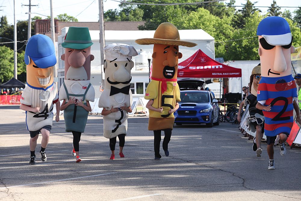 The Milwaukee Brewers Racing Sausages
