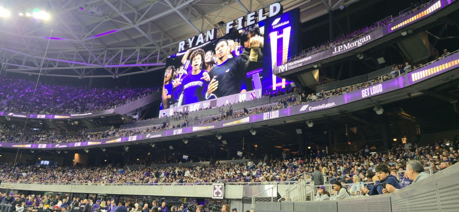 The Northwestern Ryan Field LED and broadcast systems.