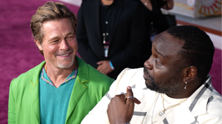 Brad Pitt and Brian Tyree Henry at the red carpet of the 'Bullet Train' premiere