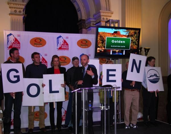 Golden brought its own signage