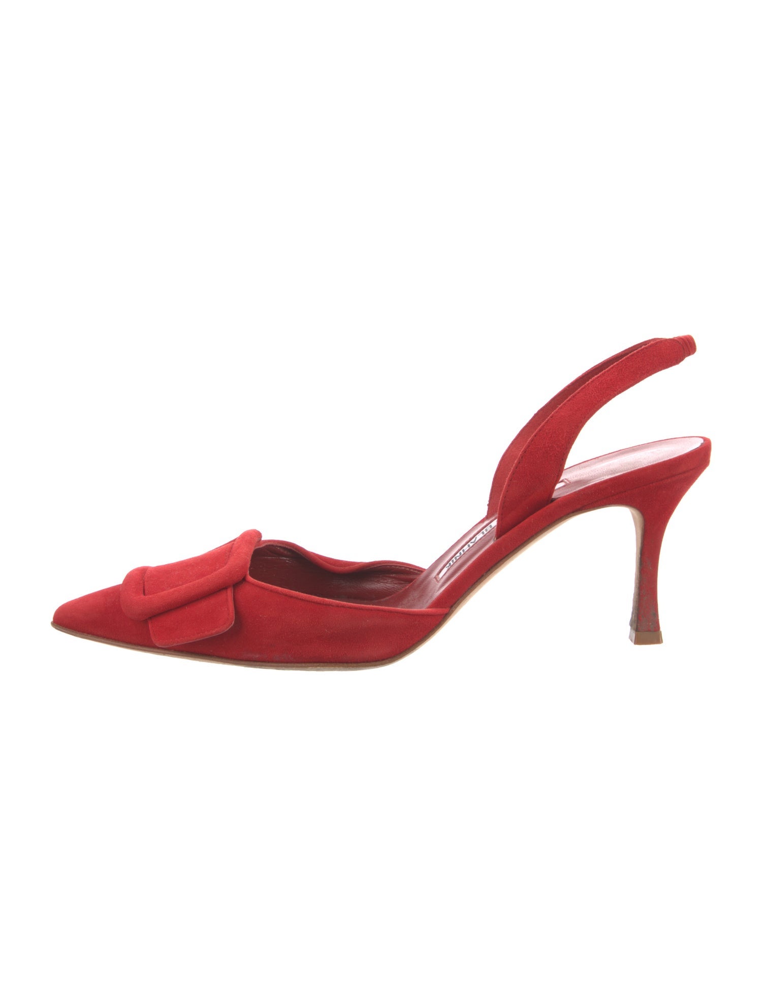 Suede Slingback Pumps