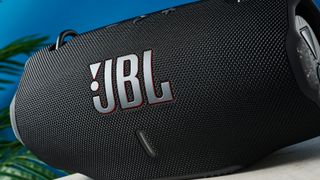 close up photograph of a big outdoor bluetooth speaker by JBL Xtreme 4