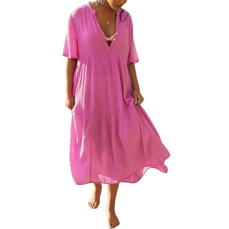 pink summer midi dress from Amazon