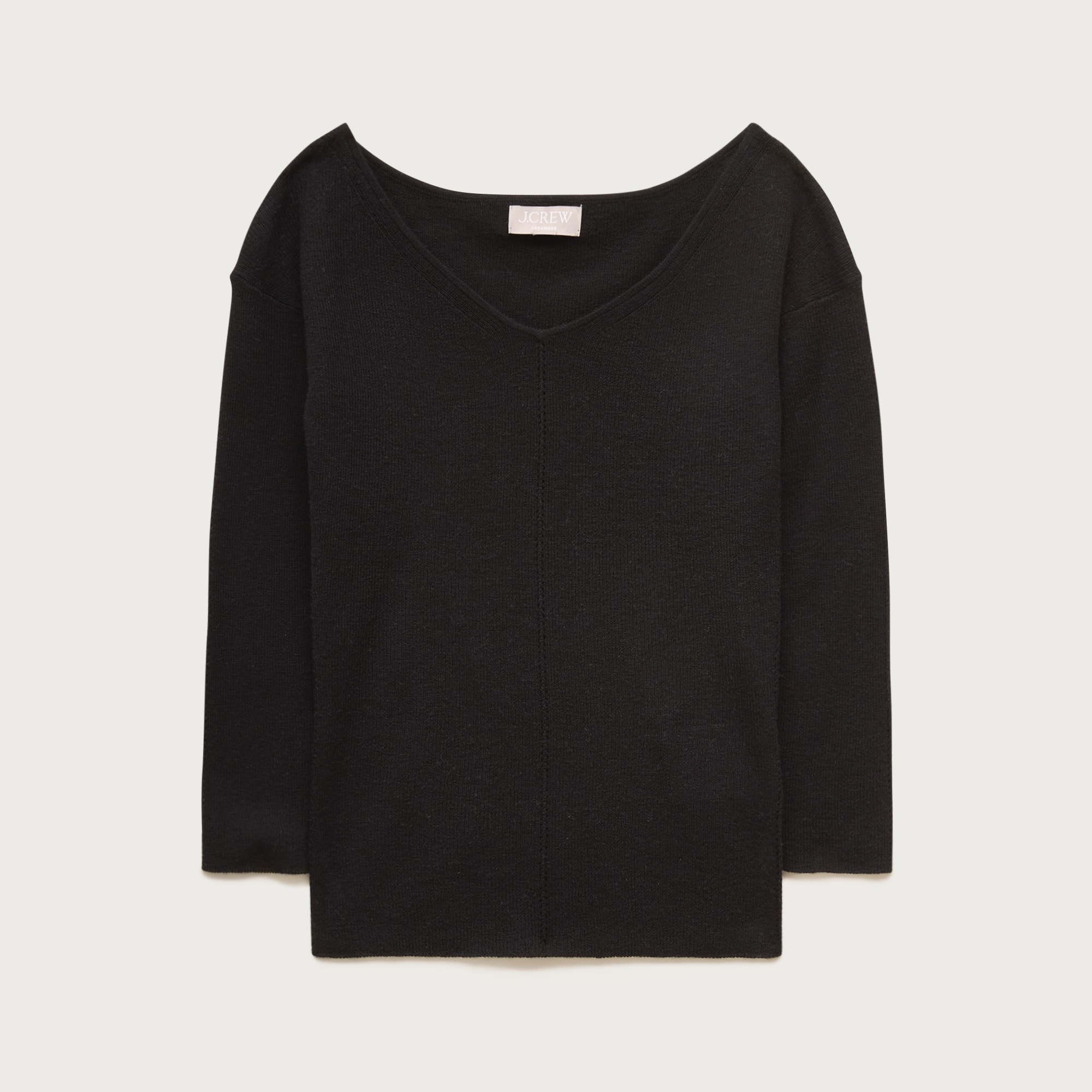 Featherweight Cashmere Wide V-Neck Sweater