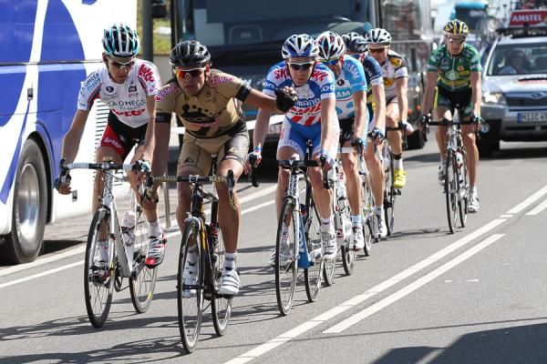 The breakaway after the second trip up the Cauberg.