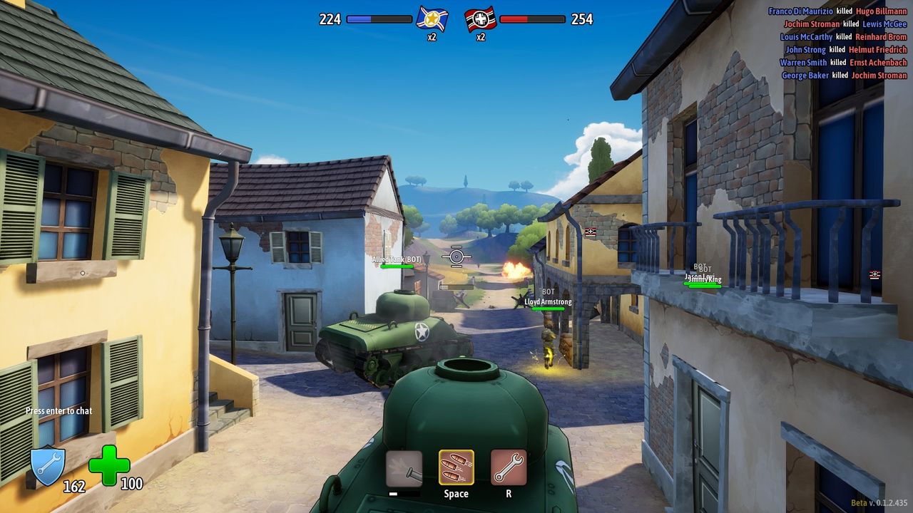 Screenshot from an in-development build of Heroes of Valor