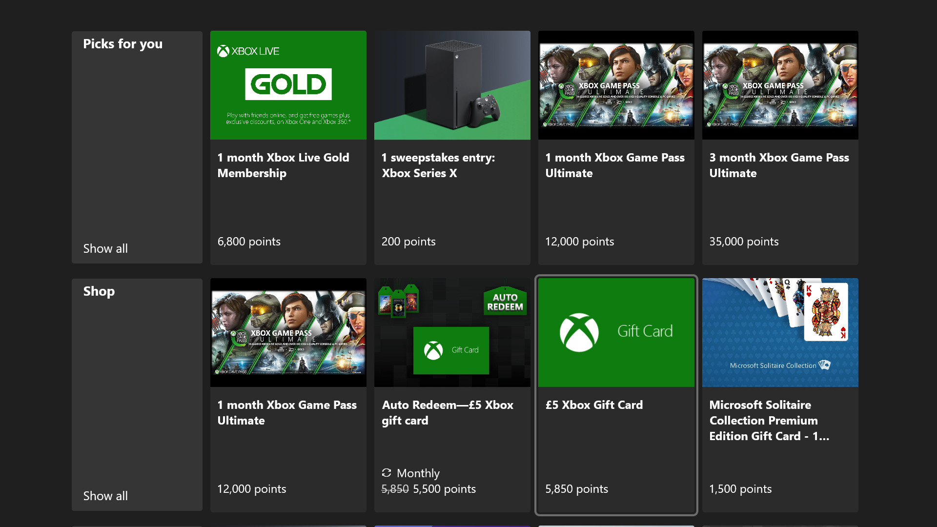 Microsoft Rewards balance to be displayed alongside Gamerscore on Xbox