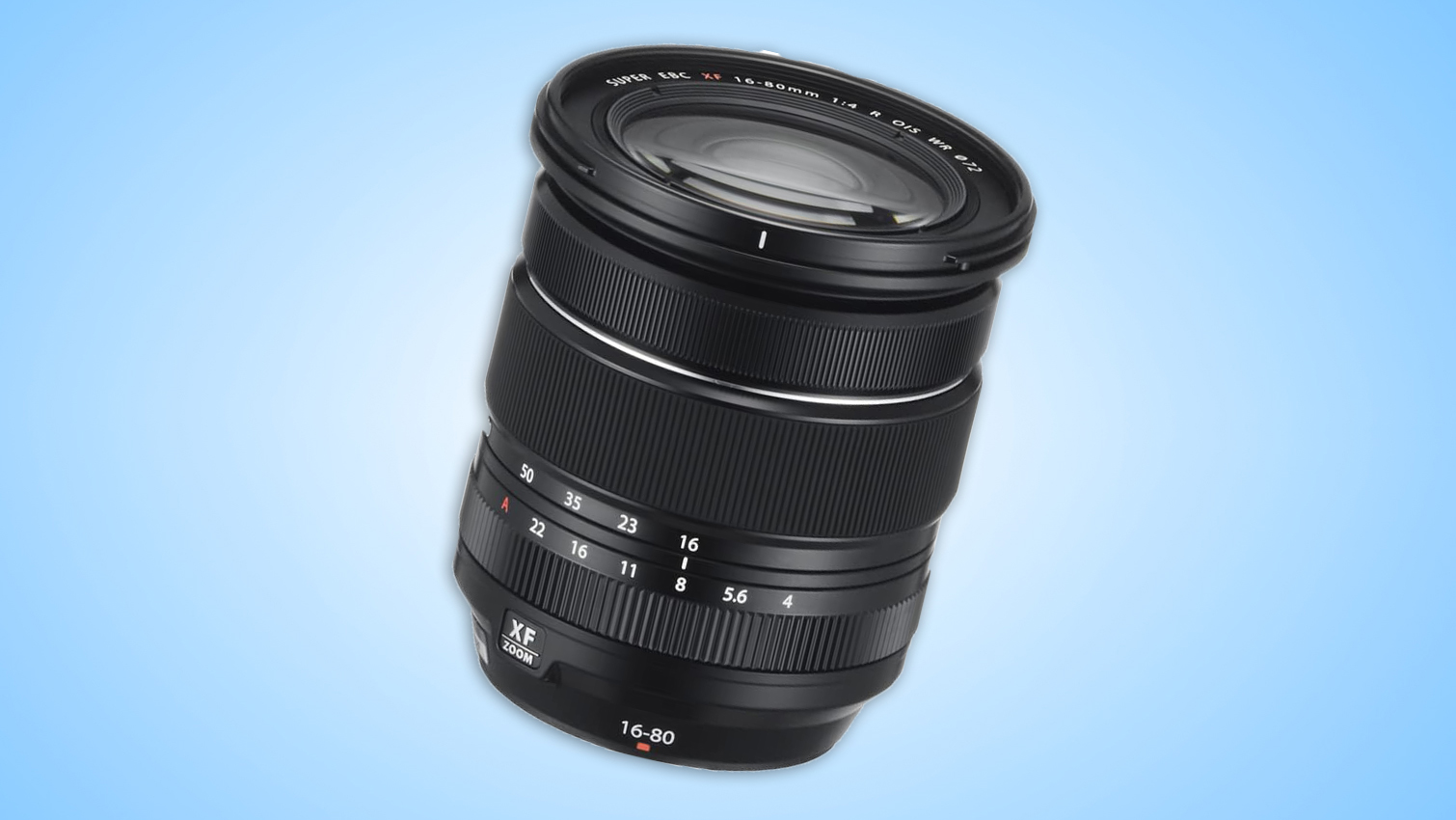 A Fujifilm XF 16-80mm lens