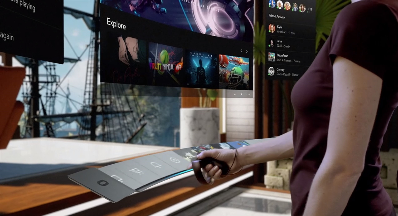 Oculus Rift New UI, Customizable Home, Desktop Access Hardware