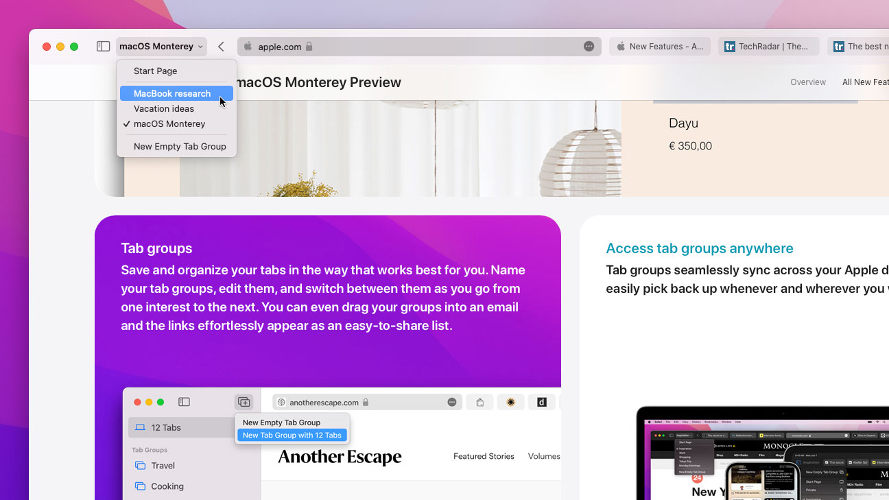 How To Use Safari Tab Groups In MacOS Monterey | TechRadar