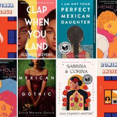 collage of books by latinx authors