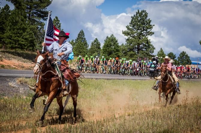 Cowboys come out along todays course