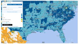 AT&T Coverage Map 2021