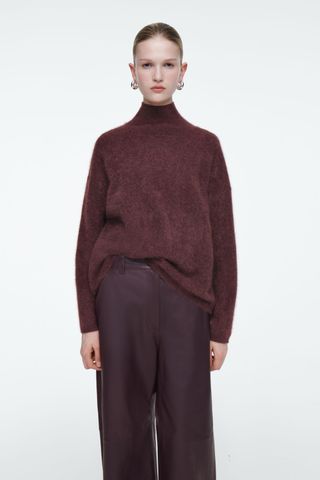 Brushed-Cashmere Turtleneck Jumper