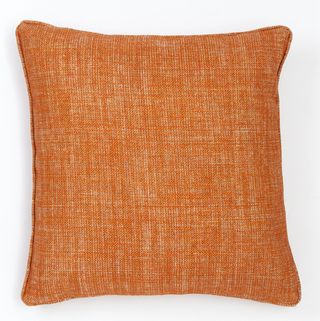 zesty orange square shape cushion