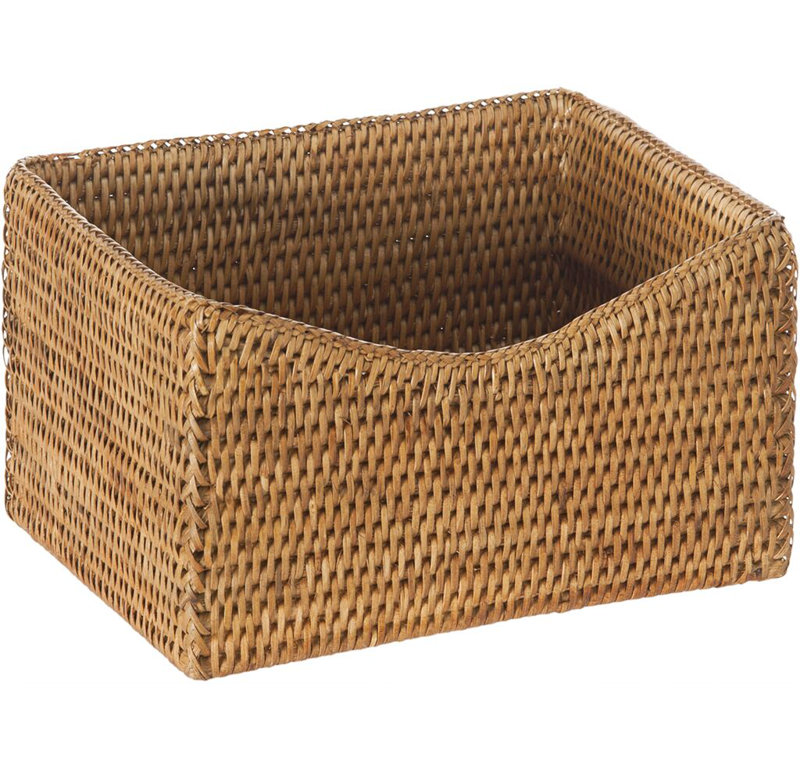 Beachcrest Home™ Everard Rattan Basket & Reviews | Wayfair