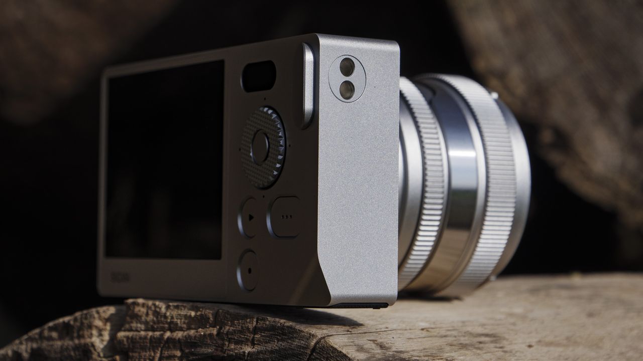 Close up of the Sigma BF camera's wrist strap loops