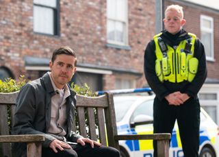 Todd Grimshaw could soon find himself locked up in Coronation Street. 